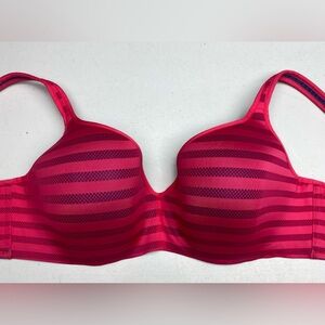 NWOT Deesse PNK /BLU STRIPE Underwire, 38DD *P1088
